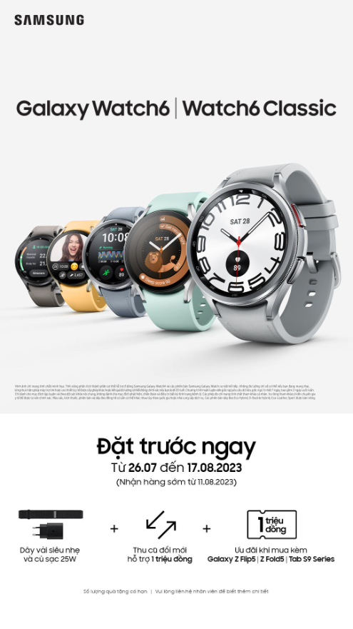 Chần chờ gì nữa, chớp ngay cơ hội đặt trước đồng hồ Samsung Galaxy Watch6 với ưu đãi cực “khủng” - Ảnh 7.