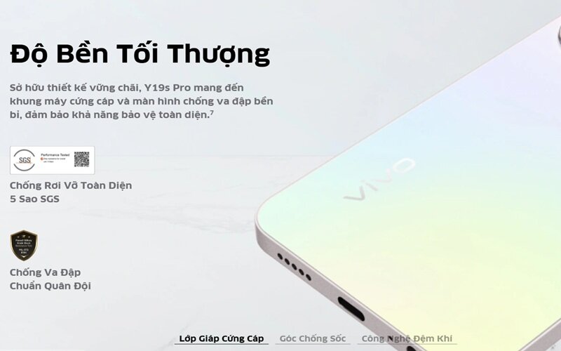 Điện thoại Vivo Y19s Pro giá chỉ 4 triệu đồng mà bền chuẩn quân đội, pin