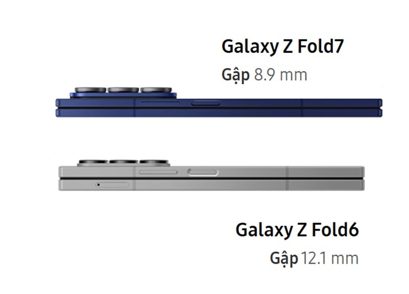 So sánh Samsung Galaxy Z Fold7 5G và Z Fold6 5G: Nâng cấp toàn diện, xứng đáng
