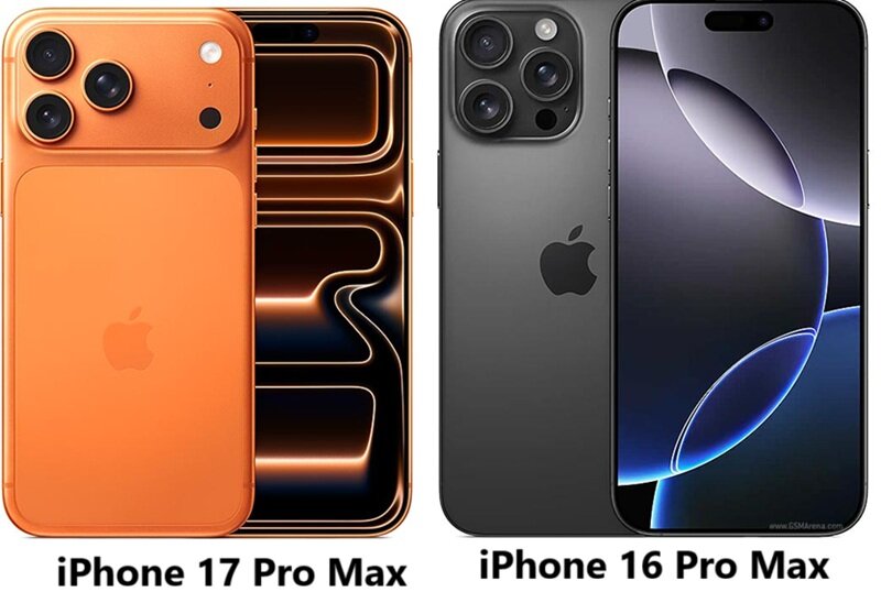 So sánh iPhone 17 Pro Max và iPhone 16 Pro Max - Bản