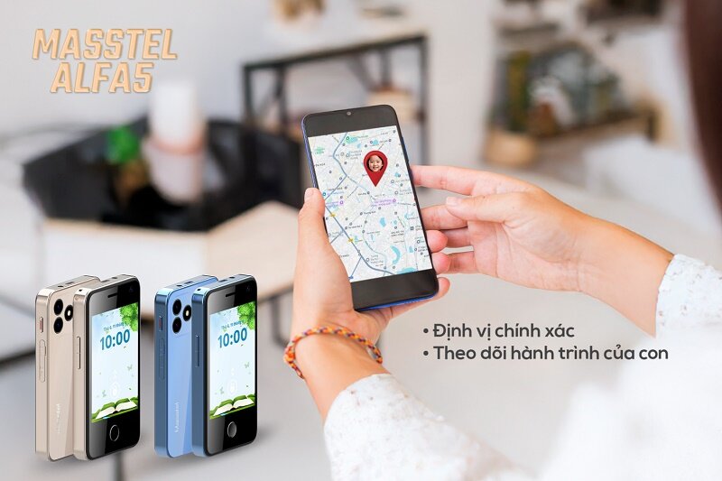 Điện thoại định vị trẻ em Masstel Alfa 5 giá hơn 1 triệu, bảo vệ học sinh an toàn từ xa